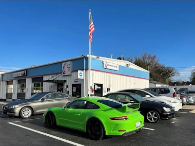 green Porsche